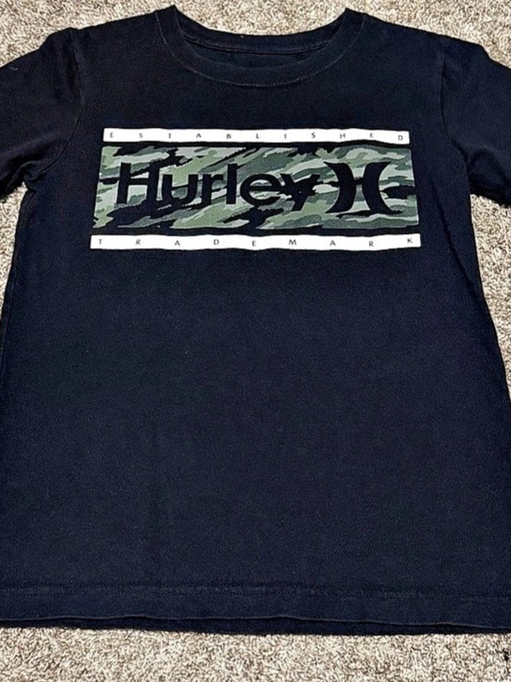 Hurley Camo Logo Short Sleeve Tee